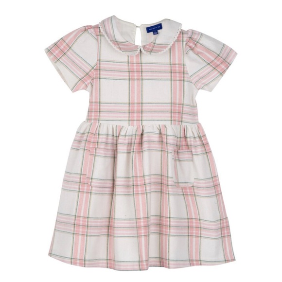 Maisonette Maison Me Nicole Dress, Pink Plaid - Picture 1 of 3